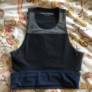 Outdoor voices slash back croptop